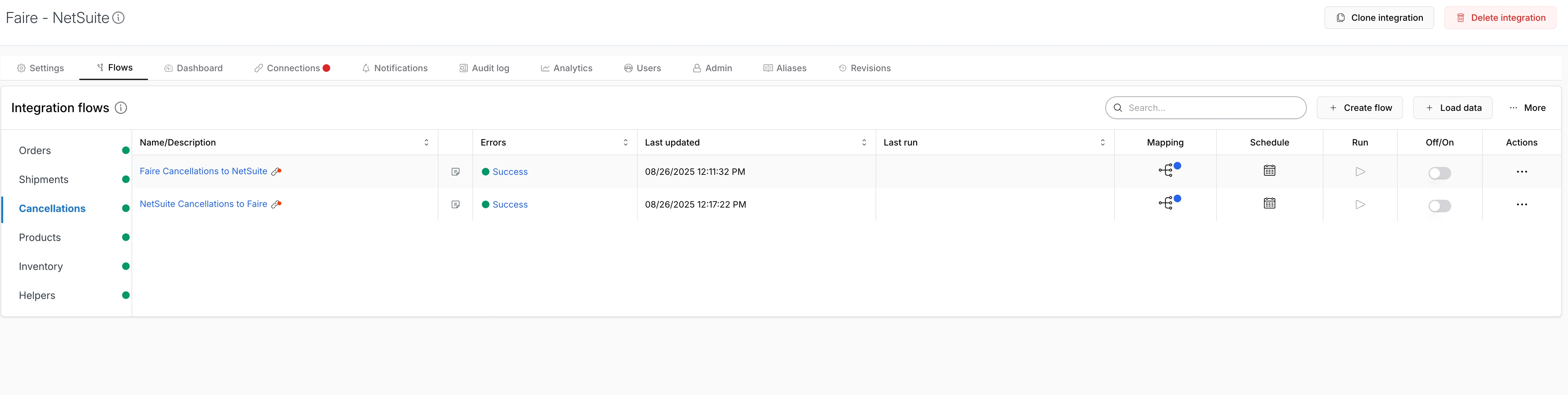 Faire NetSuite Integration - Hairball IO
