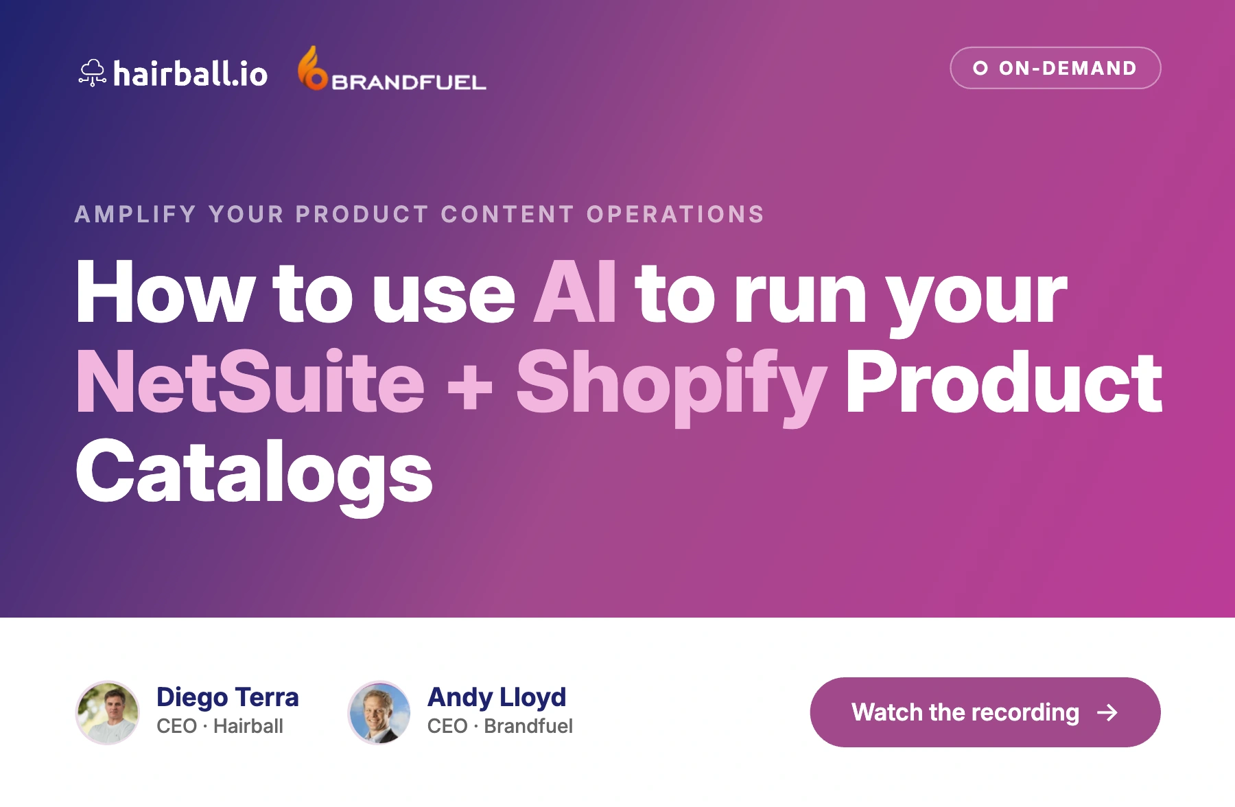 How to use Al to run your NetSuite + Shopify Product Catalogs